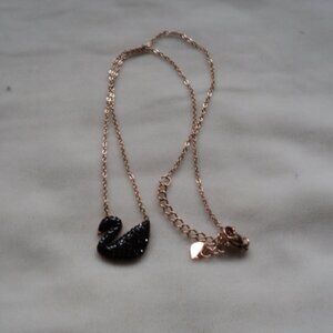 Swarovski Black Swan Necklace